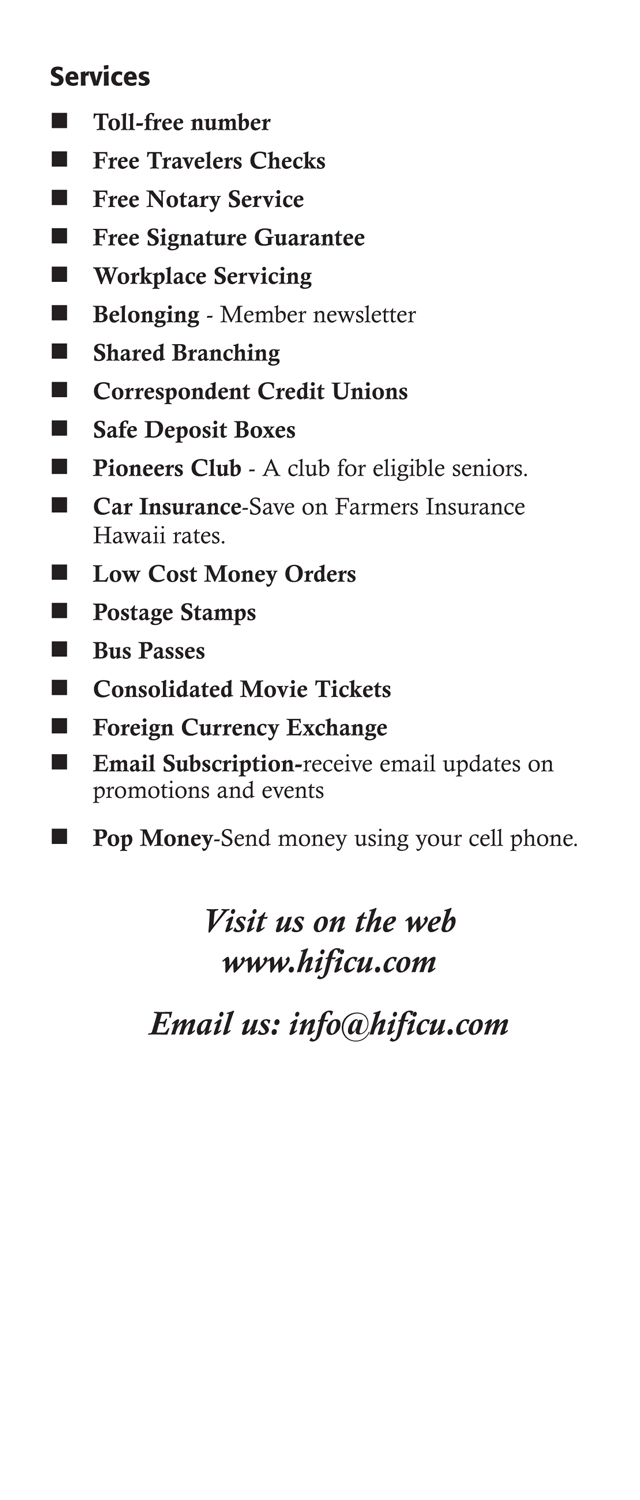Membership Benefits Brochure Page 5